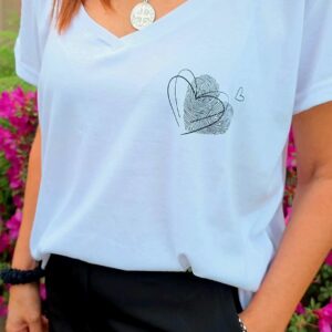 Remera Huella - Talle Único, Blanco