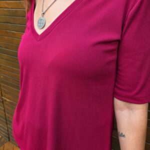 Remera Margarita Ciruela