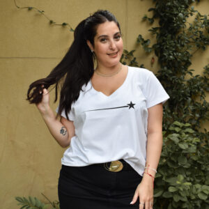 Remera Estrella Fugaz Blanco