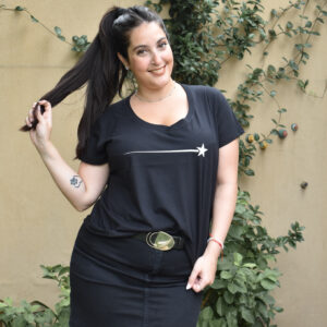 Remera Estrella Fugaz Negro